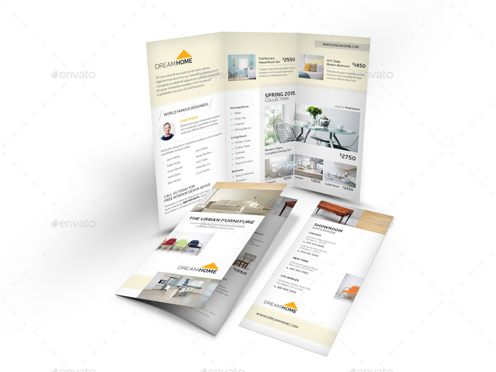 Furniture Store Trifold Brochure by Mike_pantone GraphicRiver